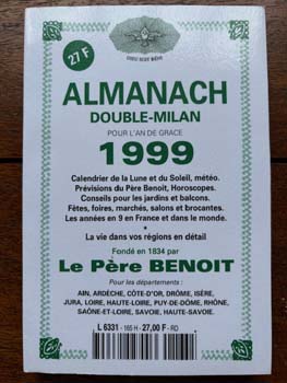 L'almanach du Père Benoit 1999 