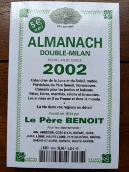 L'almanach du Père Benoit 2002 